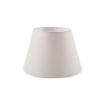 LAMPADA DA TAVOLO CON PARALUME IN TESSUTO BIANCO E BASE ROVERE 22,5H CM