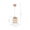 LAMPADA A SOSPENSIONE MIRA IN METALLO BIANCO DESIGN MODERNO DETTAGLI IN BRONZO ALTEZZA REGOLABILE 120H CM