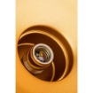 LAMPADA A SOSPENSIONE KUMBET IN METALLO NERO CON INTERNO COLOR ORO 93H CM 