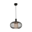 LAMPADA A SOSPENSIONE MODELLO TERLA CON STRUTTURA IN METALLO E DIFFUSORE TECNOPOLIMERO IN VETRO 94H CM
