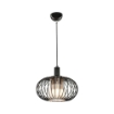 LAMPADA A SOSPENSIONE MODELLO TERLA CON STRUTTURA IN METALLO E DIFFUSORE TECNOPOLIMERO IN VETRO 94H CM