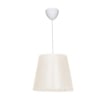 LAMPADA A SOSPENSIONE CONIC IN TESSUTO BEIGE SPECIALE OLANDERE RIVESTITO A FORMA CONICA 78H CM