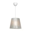 LAMPADA A SOSPENSIONE CONIC IN TESSUTO BEIGE SPECIALE OLANDERE RIVESTITO A FORMA CONICA 78H CM