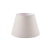 LAMPADA DA TAVOLO CON BASE IN LEGNO COLOR NERO E PARALUME IN TESSUTO BIANCO 3 PIEDINI 58H CM