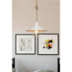 LAMPADA DA SOFFITTO BULUT IN METALLO BIANCO CON CATENA IN CORDA DI IUTA 90H CM 