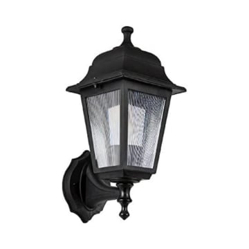 LAMPADA A PARETE IN ABS NERA TRIANGOLARE APPLIQUE NERA A FORMA TRIANGOLARE VERTICALE 35H CM