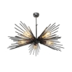 LAMPADA DA SOFFITTO A 5 LUCI SALEM A FORMA DI STALATTITI COLOR NERO E ORO CON 5 LUCI 50H CM 