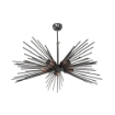 LAMPADA DA SOFFITTO A 5 LUCI SALEM A FORMA DI STALATTITI COLOR NERO E ORO CON 5 LUCI 50H CM 