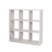 LIBRERIA DIVISORIO MAX9 COLORE BIANCO CONSUMATO 9 CUBI IN MISURA 107 X 33 X 107 H CM.