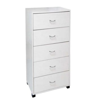 GAIA CASSETTIERA A 5 CASSETTI 50 X 40 X 101 CM IN COLORE BIANCO USATO COME NUOVO