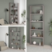 LIBRERIA WISH ESTENSIBILE ANGOLARE COLORE LIGHT MOCHA TRASFORMABILE HA 2 CORPI ESTENSIBILI L72 X P22 X 200H CM