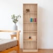 LIBRERIA NEPO CON 5 NICCHIE A GIORNO COLORE ROVERE H197X60X34 CM