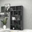 LIBRERIA FACE COLOR GRIGIO CEMENTO 90X30X170H CM CON 9 SCOMPARTI L90XP30X170H