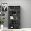 LIBRERIA FACE COLOR GRIGIO CEMENTO 90X30X170H CM CON 9 SCOMPARTI L90XP30X170H