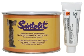 SINTOLIT STUCCO PER MARMO E CERAMICA SOLIDO BICOMPONENTE 500 ML USATO COME NUOVO