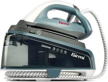 GIRMI SISTEMA STIRANTE CONTINUO 2200 WATT 3 BAR FILTRO ANTI-CALCARE FUNZIONE SELF-CLEAN 1500 CC AZZURRO SS04 