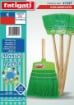 SCOPA GARDEN CUCITA CON MANICO IN LEGNO DA ESTERNO COLORE VERDE 1 PZ