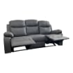 DIVANO CHICAGO 3 POSTI RECLINABILE IN ECOPELLE CAYENNE 20 GR+ 2 RECLINER MANUALI - L 211 X H 100 X P 90 CM