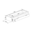 STRUTTURA LETTO SINGOLO BIANCO CON CASSETTONE ESTRAIBILE SUPERFICI RESISTENTI ANTIBATTERICHE