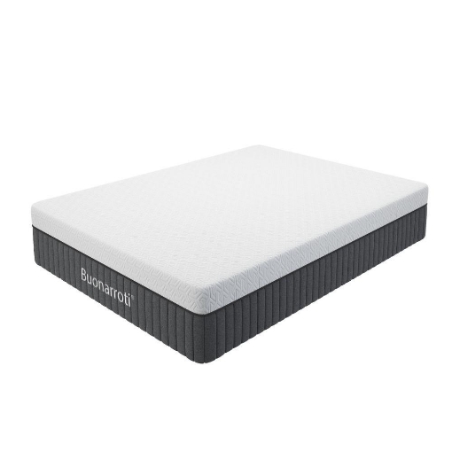 MATERASSO UNA PIAZZA E MEZZA FENICE 120X190 CM IN MEMORY FOAM 4,5 CM - 25H CM TESSUTO ANTISCIVOLO BIANCO 