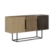 MOBILE DA INGRESSO MADIA TONTINI 3 ANTE COLORE ROVERE NOCE E DARK COFFE 150 CM 150X41,8X79,5 H CM