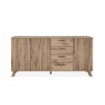 MOBILE DA INGRESSO MADIA WELLINGTON 3 ANTE E 4 CASSETTI 2 RIPIANI COLORE ROVERE STILE SCANDINAVO 