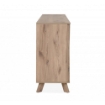 MOBILE DA INGRESSO MADIA WELLINGTON 3 ANTE E 4 CASSETTI 2 RIPIANI COLORE ROVERE STILE SCANDINAVO 