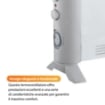 HIGH-TECH TERMOVENTILATORE DA TERRA BIANCO 2000 W CON TIMER E TERMOSTATO REGOLABILI 3 LIVELLI DI POTENZA 