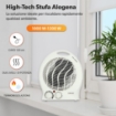 HIGH-TECH TERMOVENTILATORE 1000-2000 W 2 LIVELLI DI POTENZA E SPEGNIMENTO AUTOMATICO 