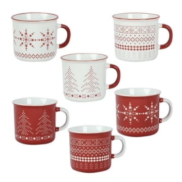 MAURY'S TAZZA MUG NATALIZIA WINTER 300 CC FIOCCO DI NEVEE ALBERO DI NATALE  COLORI E FANTASIA ASSORTITI OKXN