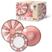 MA MAISON WHEEL SERVIZIO PIATTI 18 PZ ROSSO A FANTASIA  6 PZ FONDI 6 PZ PIANI 6 PZ DA FRUTTA OKXN