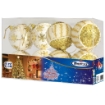 MAURY'S BOX DA 8 SFERE LUX DA 8 CM IN DECORO ORO E BIANCO OKXN