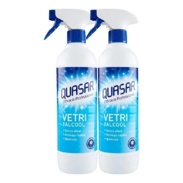 QUASAR SPRAY PER VETRI BIPACCO 2X580ML SPRAY OKX