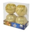 MAURY'S BOX DA 4 PALLE LUX DA 12 CM IN COLORE ORO CON PAILLETTES OKXN