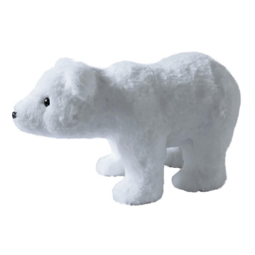MAURY'S ORSO POLARE BIANCO A 4 ZAMPE15X33XH20 CM OKXN
