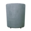 POLTRONA CON POUF ESTRAIBILE IN TESSUTO GRIGIO CHIARO