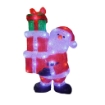 MA MAISON BABBO NATALE LUMINOSO 60 LED 25,5X18X44 CM A BATTERIA PERSONAGGIO SIMPATICO CON PACCHI OKXN