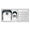 SMEG LAVELLO SEMIFILO ACCIAIO INOX 100X50 CM 1 + 1/2 CON GOCCIOLATOIO DESTRO