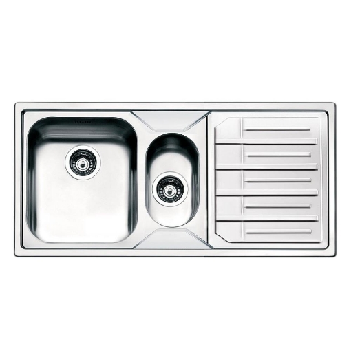 SMEG LAVELLO SEMIFILO ACCIAIO INOX 100X50 CM 1 + 1/2 CON GOCCIOLATOIO DESTRO