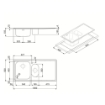 LAVELLO SMEG LE102S2 INOX 1 + 1/2 VASCA CON GOCCIOLATOIO SIN
