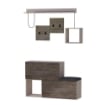 MOBILE DA INGRESSO SCARPIERA HOLDON COLORE TORTORA DARK COFFEE