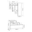 MOBILE DA INGRESSO VESTY ROVERE OAK CON SCARPIERA E SPECCHIO