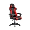 POLTRONA GAMING ROSSA E NERA INCLINAZIONE 160° SEDUTA REGOLABILE MECCANISMO MULTIFUNZIONE PESO MAX 90 KG 