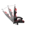 POLTRONA GAMING ROSSA E NERA INCLINAZIONE 160° SEDUTA REGOLABILE MECCANISMO MULTIFUNZIONE PESO MAX 90 KG 