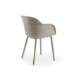 POLTRONA SHELL-P COLORE GRIGIO CEMENTO RESISTENTE AI RAGGI UV SEDUTA 45 CM - 49X49X80H CM