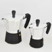 AETERNUM SET 2 CAFFETTIERE BLACK PEARL DA 1 E 3 TAZZE OKX