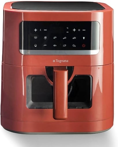 TOGNANA IRIDEA FRIGGITRICE AD ARIA 7 LITRI 1800W ROSSO OKX