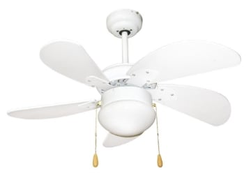 ZEPHIR VENTILATORE DA SOFFITTO 76 CM 5 PALE CON LUCE BIANCO