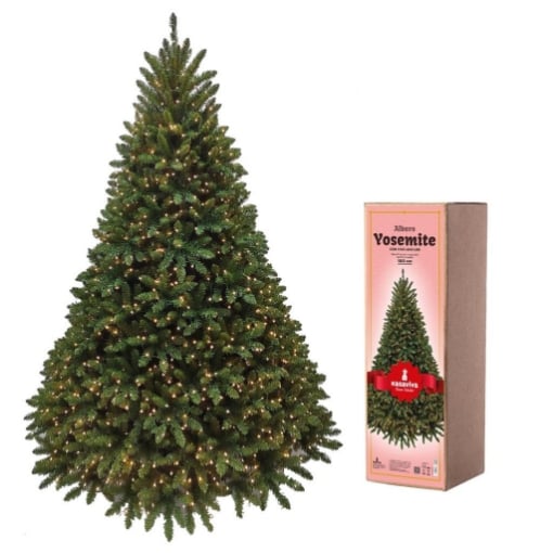 ALBERO YOSEMITE CON LUCI CM.180 + TIPS 2125 COLORE VERDE SCURO 