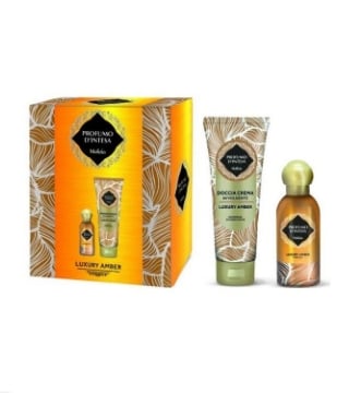 MALIZIA CONFEZIONE REGALO PROFUMO LUXURY AMBER GOLD + DOCCIA CREMA AVVOLGENTE OKX